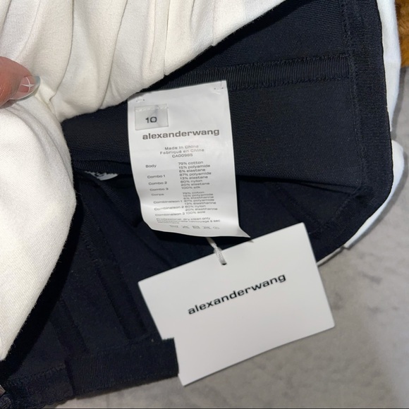 Alexander Wang Draped T-Shirt with Bustier - Picture 13 of 13